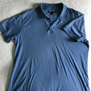 Short-sleeved Men's Blue Polo